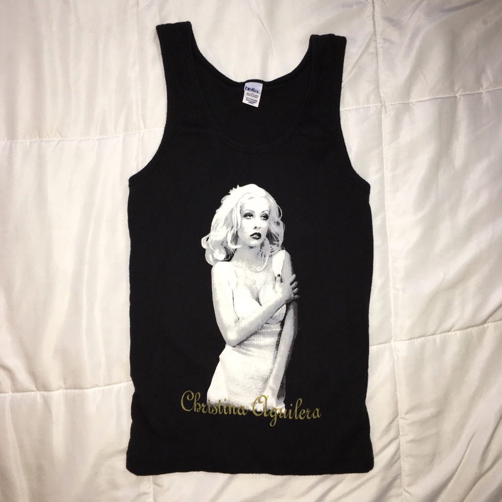 Vintage 1990s Christina Aguilera Tour Tank Top